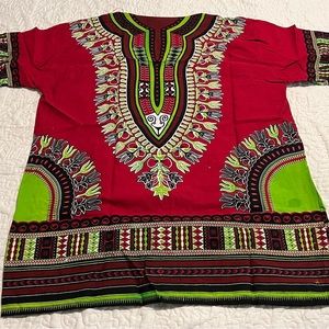 African inspired batik tunic